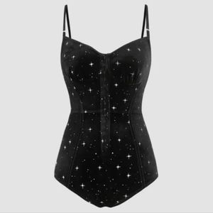 Cider Velvet Sweetheart Star Cami Bodysuit